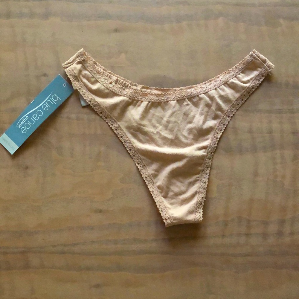 NWT blue canoe bamboo thong